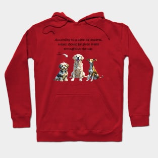 According to a panel of experts treats should be given freely throughout the day - funny watercolour dog designs Hoodie